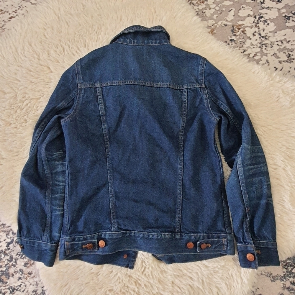 Madewell Trucker Jean Jacket Womens XS Blue Denim 100% Cotton - Picture 8 of 11